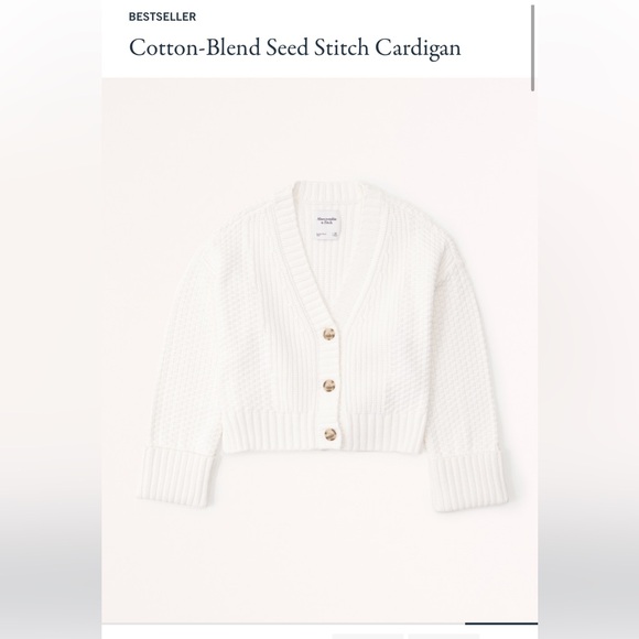 Abercrombie cotton-blend seed stitch cardigan - Picture 5 of 9